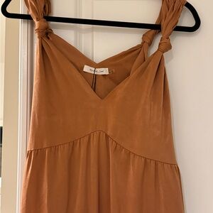 Burnt orange maxi dress